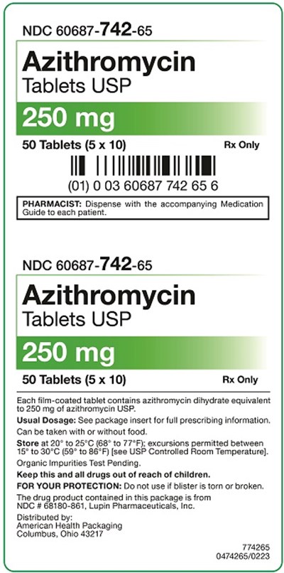 250 mg Carton - 50 UD.jpg 250 mg Azithromycin Tablets Carton - 50 UD - 250 mg Carton 50 UD